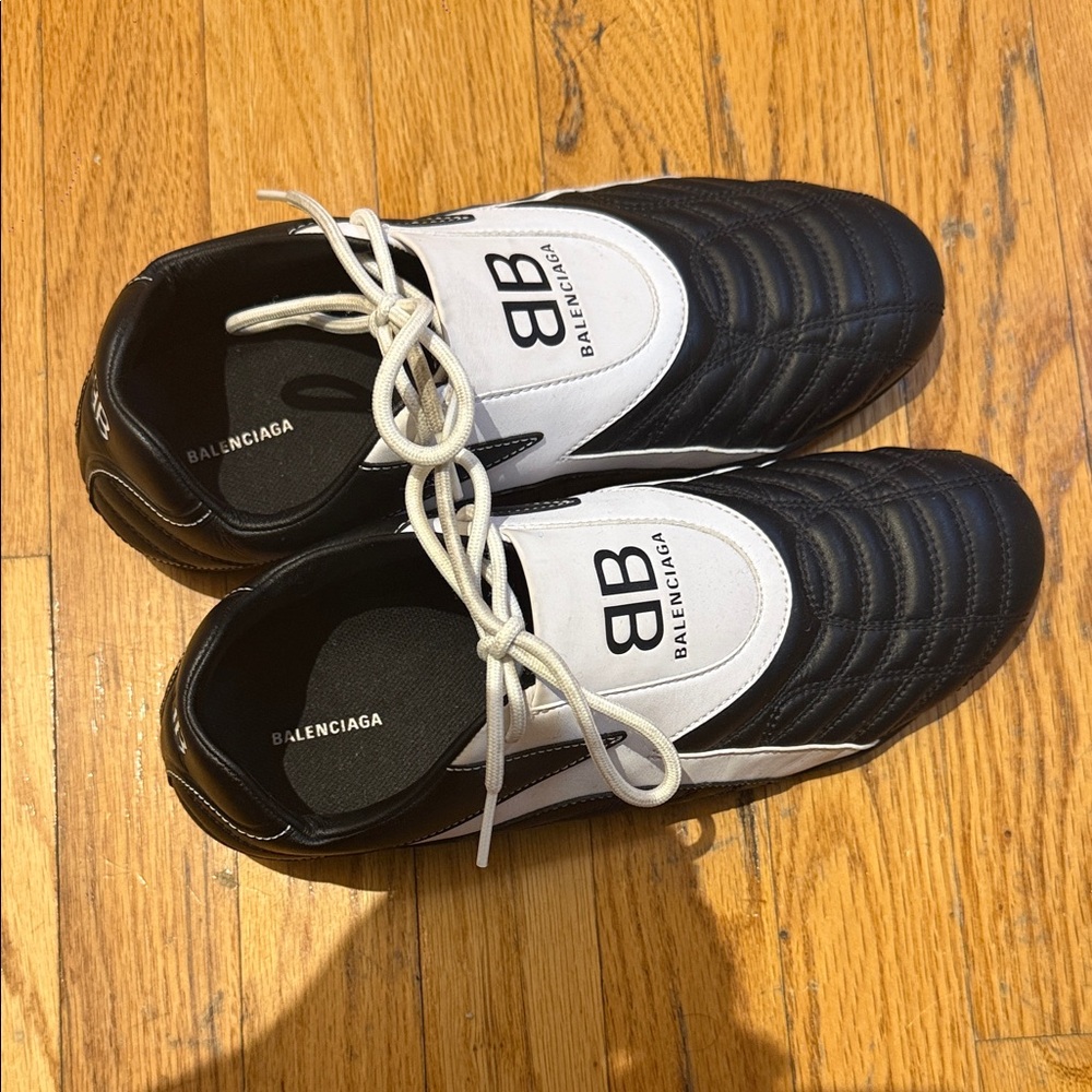 Balenciaga Black and White Womens  Sneakers